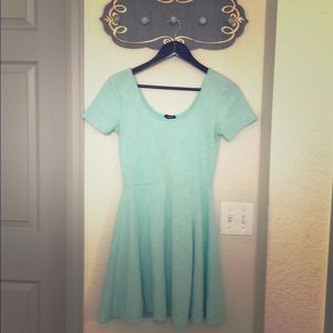 Sea foam green dress
